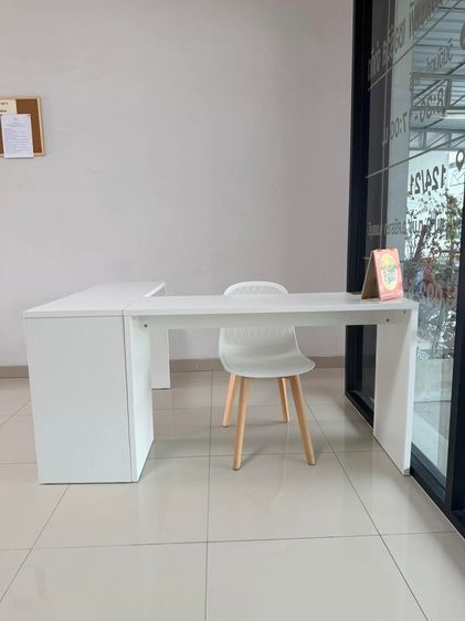โต๊ะทำงาน￼SB Design Square  PLAY รุ่น JOBER-DK120 สีขาว (120 x 40 x 75 ซม.) แบรนด์ KONCEPT FURNITURE รูปที่ 3