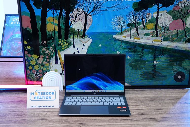 วินโดว์ 16 กิกะไบต์ ใช่ HP Pavilion Plus 14 Ryzen7- 7840U Ram16 SSD1TB จอ14.0 WUXGA สเปคสูง คีย์บอร์ดไฟ ดีไซน์สวย บางเบา มีประกันศูนย์ ขายเพียง 22,990.-