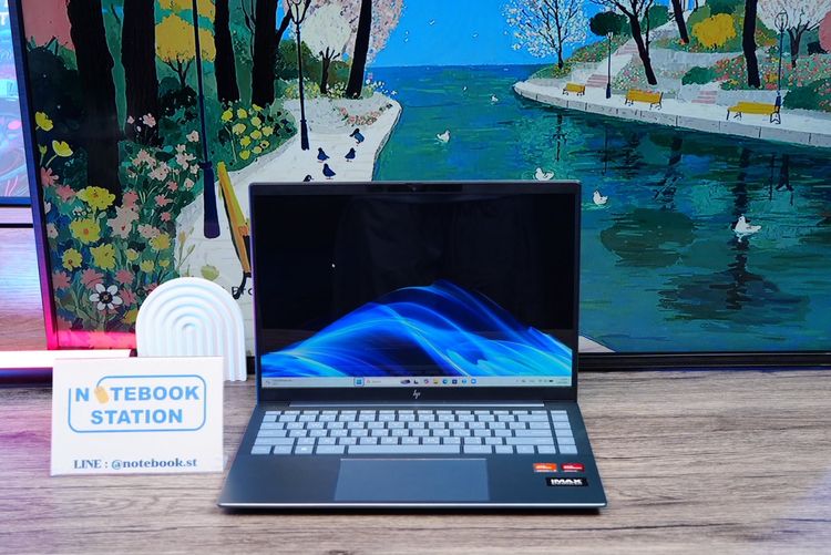 HP Pavilion Plus 14 Ryzen7- 7840U Ram16 SSD1TB จอ14.0 WUXGA สเปคสูง คีย์บอร์ดไฟ ดีไซน์สวย บางเบา มีประกันศูนย์ ขายเพียง 22,990.- รูปที่ 2