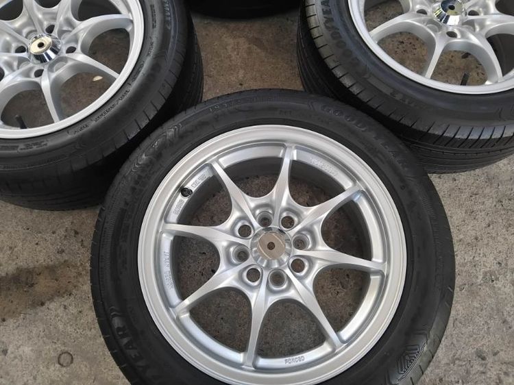 15" แม็กใหม่ขอบ  15 Mugen สีบรอนซ์ยางแถม
