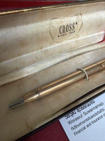 ปากกาคลอส Cross หุ้มทอง 14K พร้อมกล่อง รูปที่ 4