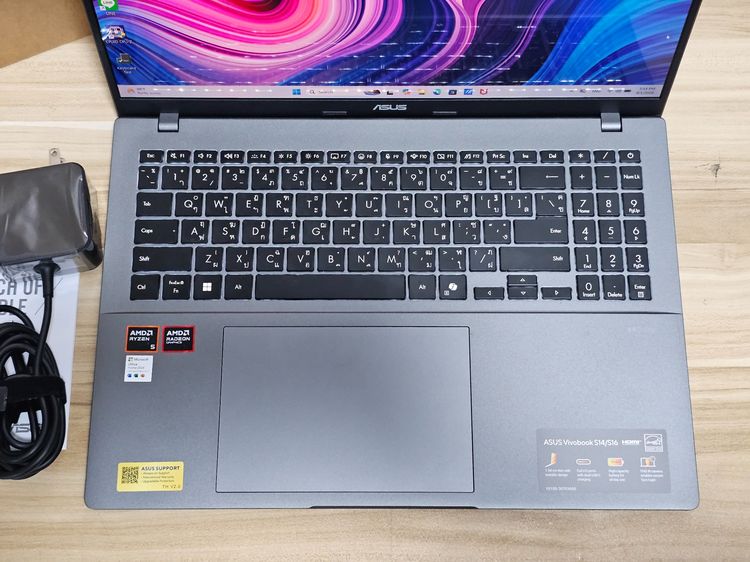VivoBook S16 Oled Ryzen5 220+ Readeon 740M+Ram16ddr5+ssd512 เครื่องสวย เครื่อง 1 เดือน รูปที่ 3