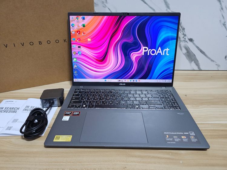 VivoBook S16 Oled Ryzen5 220+ Readeon 740M+Ram16ddr5+ssd512 เครื่องสวย เครื่อง 1 เดือน