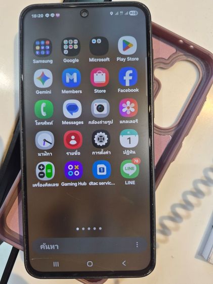 งดต่อราคาSamsung A36 5Gแรม8การใช้งานปกติ(เครื่องปลดล๊อคมาปิดรีเซ็ต จอมีรอยร้าวด้านซ้ายนิดนิด รูปที่ 2