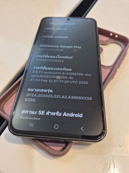 งดต่อราคาSamsung A36 5Gแรม8การใช้งานปกติ(เครื่องปลดล๊อคมาปิดรีเซ็ต จอมีรอยร้าวด้านซ้ายนิดนิด รูปที่ 6