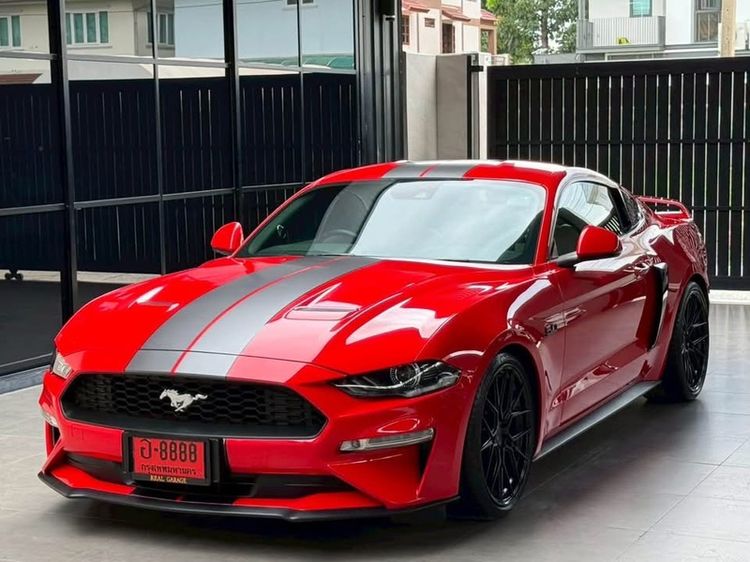 รถ Ford Mustang 2.3 Ecoboost High Performance สี แดง