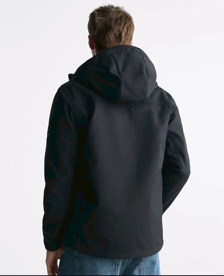 เสื้อแจ็คเก็ตสีดำ Zara ของแท้จากอังกฤษ รุ่น dnwr (Zara Denimwear)  มีฮู้ด รูปที่ 9