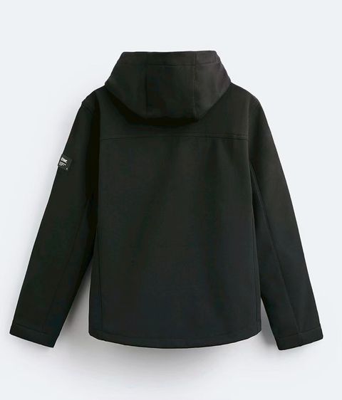 เสื้อแจ็คเก็ตสีดำ Zara ของแท้จากอังกฤษ รุ่น dnwr (Zara Denimwear)  มีฮู้ด รูปที่ 6