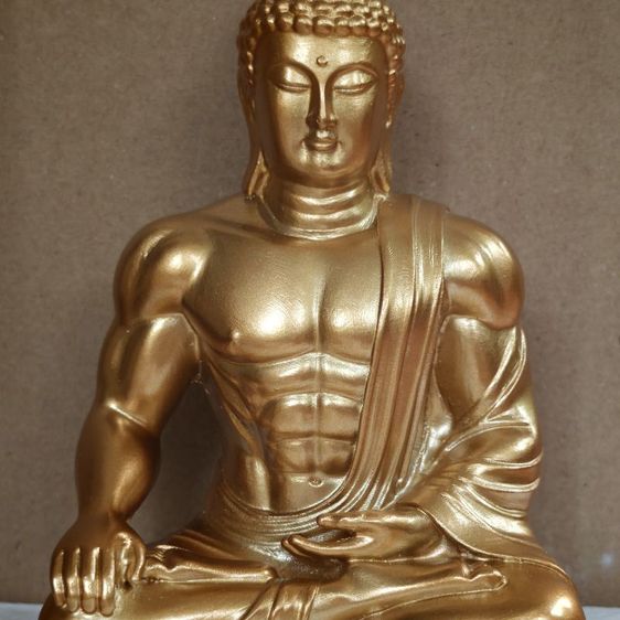 พระนักกล้าม เรซิ่น สูง 14cm. กว้าง12cm รูปที่ 2