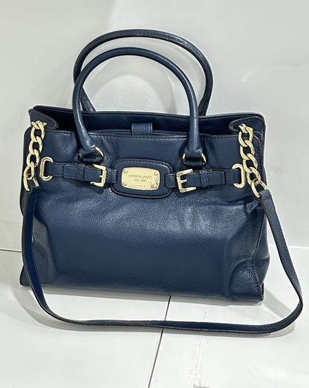 หนังแท้ หญิง น้ำเงิน กระเป๋า Michael Kors มือสอง