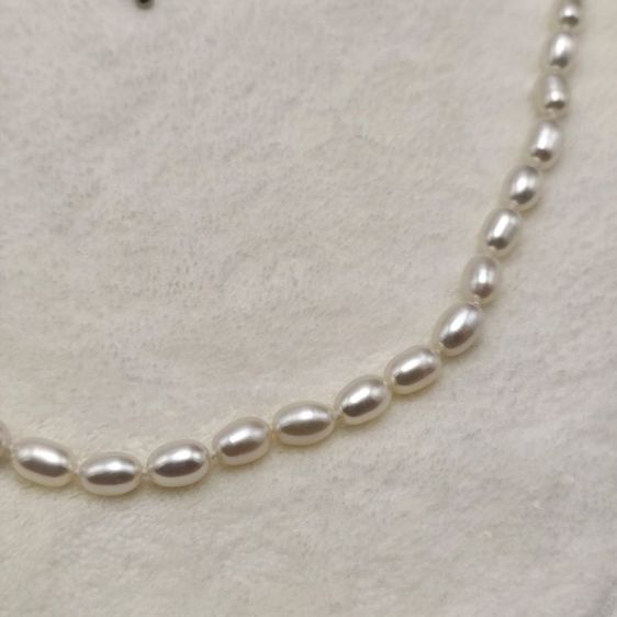🔖สร้อยไข่มุกแท้ (Freshwater Pearl) ทรงรี เกรดสวยมาก งานจากญี่ปุ่น รูปที่ 4