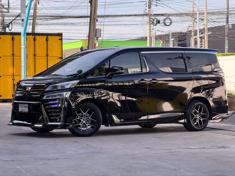 รถ Toyota Vellfire 2.5 HV X 4WD สี ดำ