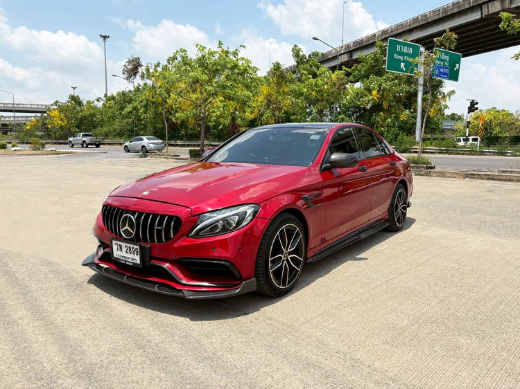 รถ Mercedes-Benz C-Class C180 สี แดง