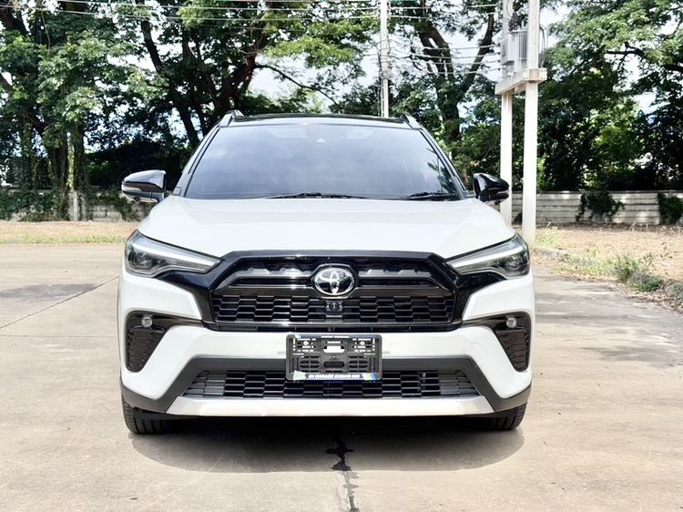 รถ Toyota Corolla Cross 1.8 Hybrid Premium Safety GR Sport สี ขาว