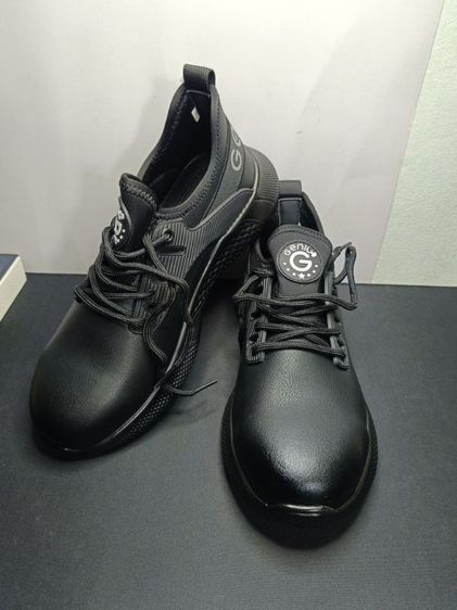 อื่นๆ อื่นๆ อื่นๆ UK 7.5 | EU 41 1/3 | US 9 รองเท้าเซฟตี้แฟชั่น Genius สไตล์สนีกเกอร์ กันกระแทก สีดำล้วน