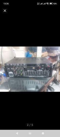 เพาเวอร์แอมป์ 400*400W RMS สภาพใหม่มาก มีบลูทูธในตัว รองรับไมค์ได้ 4ตัว รูปที่ 2