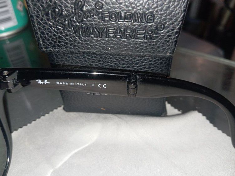 แว่น Ray Ban Wayfater Folding พับได้ รุ่นRB4105 ขนาด 54/18 สีเลนส์เป็นเลนส์ปรอทฟ้า สภาพใหม่ไร้ตำหนิ อุปกรณ์มีตามรูป รูปที่ 10