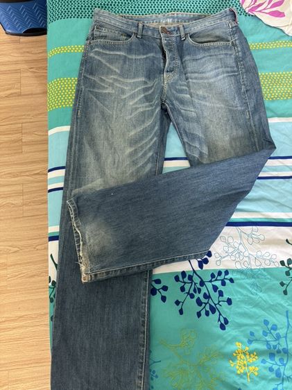 Levi's แท้ รุ่น RedLoop เอวใหญ่ 38x32 ป้ายแคร์ระบุปี 2012 ทรงกระเป๋าแต่งแนวสตรีท รูปที่ 3