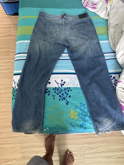 Levi's แท้ รุ่น RedLoop เอวใหญ่ 38x32 ป้ายแคร์ระบุปี 2012 ทรงกระเป๋าแต่งแนวสตรีท รูปที่ 4