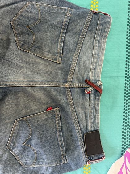 Levi's แท้ รุ่น RedLoop เอวใหญ่ 38x32 ป้ายแคร์ระบุปี 2012 ทรงกระเป๋าแต่งแนวสตรีท รูปที่ 5