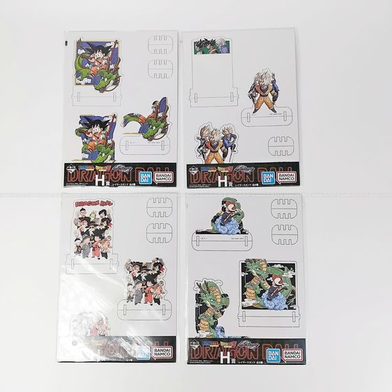 Ichiban Kuji Dragon Ball Prize Layer Stand สแตนดี้กระดาษตั้งโชว์ Set 4 ชิ้น งานแท้ญี่ปุ่น BANDAI NAMCO (ของใหม่ในซีล) หายากมาก ราคาพิเศษ