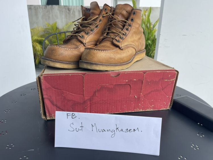 รองเท้าหนังทั่วไป หนังแท้ UK 8.5 | EU 42 2/3 | US 9 น้ำตาล Red Wing 875 Made in USA พร้อมกล่องเดิม