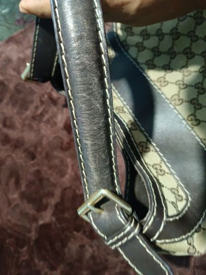 กระเป๋าGucci GG Canvas Buckle Hobo Bag รูปที่ 12