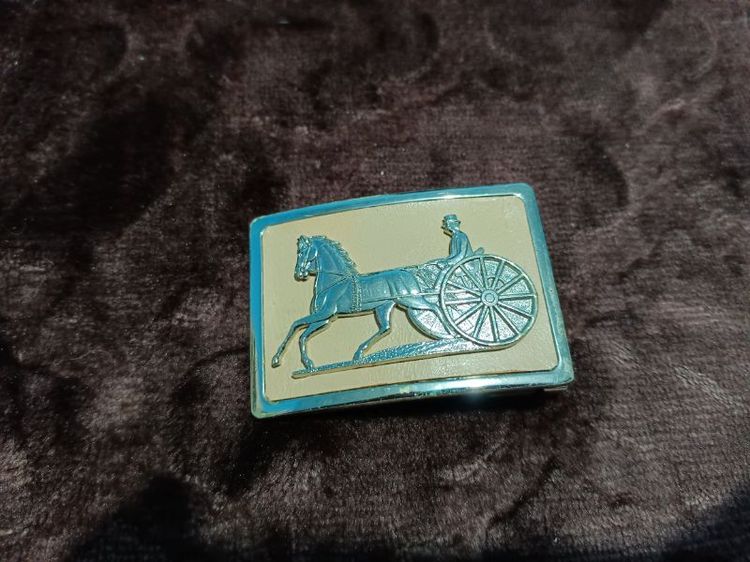 หัวเข็มขัด Vintage Horse & Carriage Belt Buckl