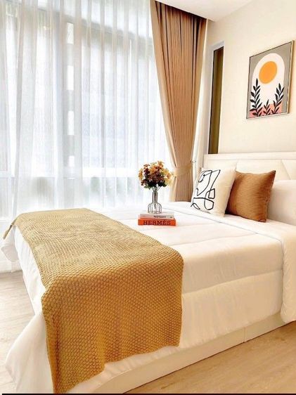 ตกแต่งครบ The Sky Sukhumvit – Garden View Condo for Rent, 350 m to Udomsuk BTS ให้เช่าคอนโด เดอะสกาย สุขุมวิท แต่งสวยมากวิวสวน 18,000 baht