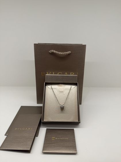 สร้อยคอและจี้ เงิน BVLGARI Save the Children Necklace silver