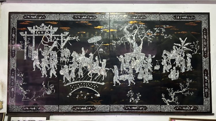 ภาพแขวนประดับมุขสไตล์เวียดนาม