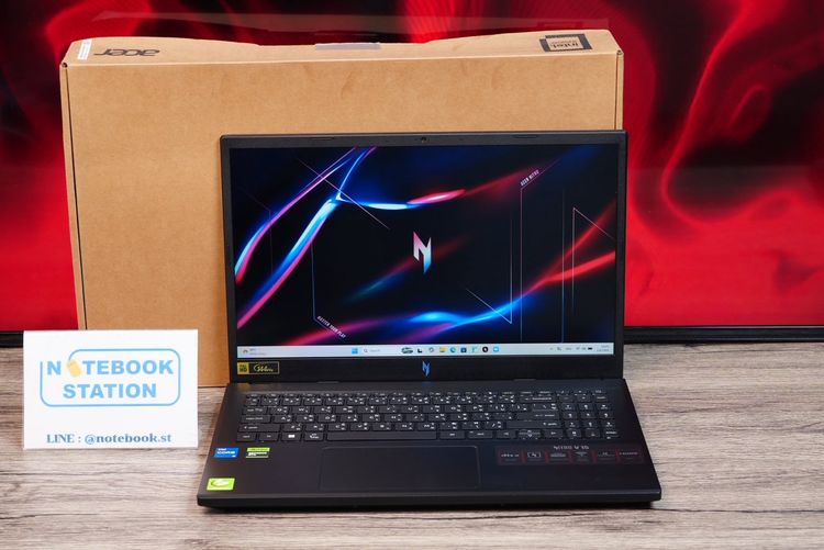 วินโดว์ 16 กิกะไบต์ ใช่ Acer Nitro V15 i5-13420H RAM16 RTX4060(8GB) SSD512 จอ15.6 144Hz FHD สเปคสูงจัดเต็ม คีย์บอร์ดไฟสีขาว ดีไซน์สวยดูเท่ ประกันศูนย์2027 ขายเพียง 