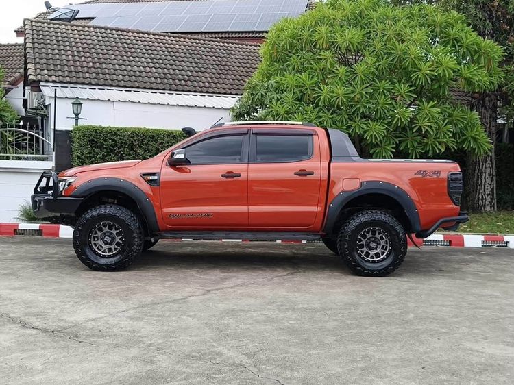 Ford Ranger 2014 3.2 Wildtrak 4WD Pickup ดีเซล ไม่ติดแก๊ส เกียร์อัตโนมัติ ส้ม รูปที่ 3