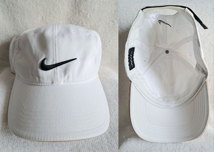 หมวกและหมวกแก๊ป หมวก Nike สีขาว