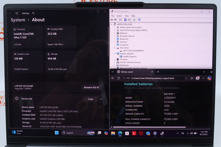 LENOVO YOGA SLIM 7 Core Ultra 5 325 RAM32.1TB รูปที่ 2