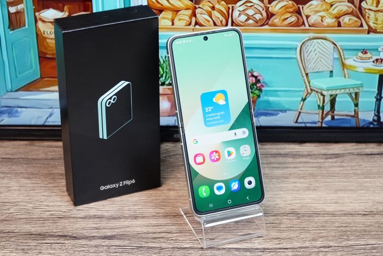 สมาร์ทโฟน Samsung Galaxy Z Flip6 (12+512GB) Light green 5G พับจอได้ เครื่องสวย พร้อมใช้งาน ขายเพียง 11,900.- เท่านั้น รูปที่ 5