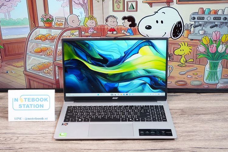 Aspire series วินโดว์ 16 กิกะไบต์ ใช่ Acer Aspire Lite 15 Ryzen5-7430U Ram16 SSD512 15.6 FHD IPS สเปคทำงานรุ่นใหม่ ตัวเครื่องดีไซน์สวยเรียบหรูบางเบา มีประกันจากศูนย์ถึงปี2027 ราค