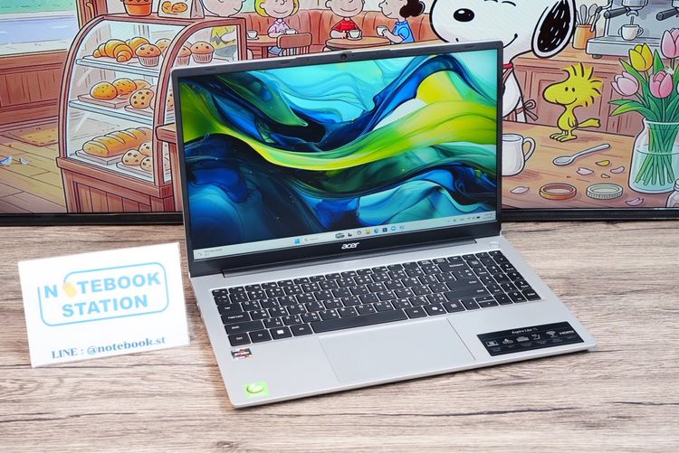 Acer Aspire Lite 15 Ryzen5-7430U Ram16 SSD512 15.6 FHD IPS สเปคทำงานรุ่นใหม่ ตัวเครื่องดีไซน์สวยเรียบหรูบางเบา มีประกันจากศูนย์ถึงปี2027 ราค รูปที่ 3