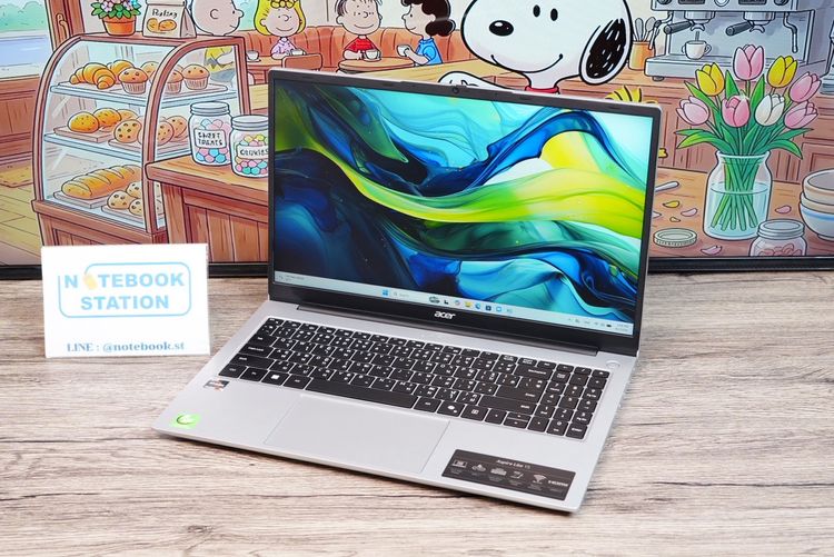 Acer Aspire Lite 15 Ryzen5-7430U Ram16 SSD512 15.6 FHD IPS สเปคทำงานรุ่นใหม่ ตัวเครื่องดีไซน์สวยเรียบหรูบางเบา มีประกันจากศูนย์ถึงปี2027 ราค รูปที่ 4