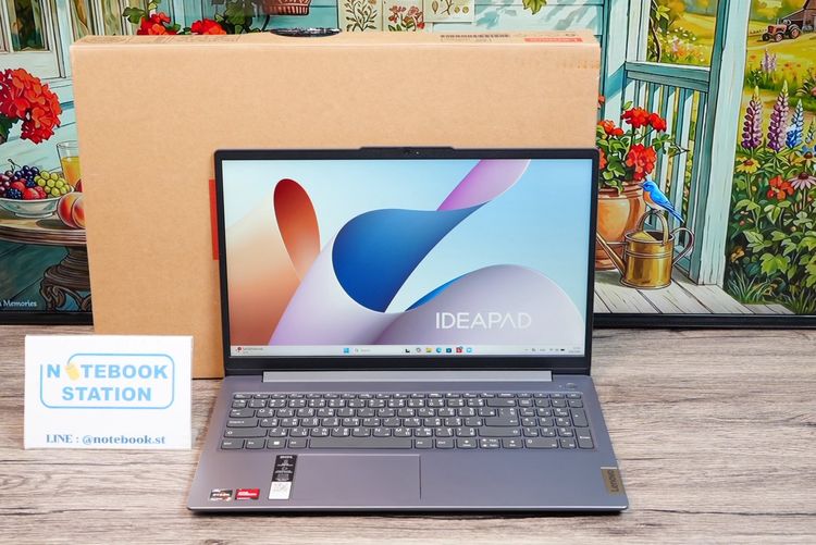 วินโดว์ 8 กิกะไบต์ อื่นๆ ใช่ Lenovo IdeaPad Slim 3 Ryzen 3-7320U Ram8 SSD512GB จอ15.6 FHD IPS สเปคดีทำงานเก่ง จอใหญ่มีแป้นตัวเลขแยก ดีไซน์บางเบา ขายเพียง 11,900.-เท่านั้