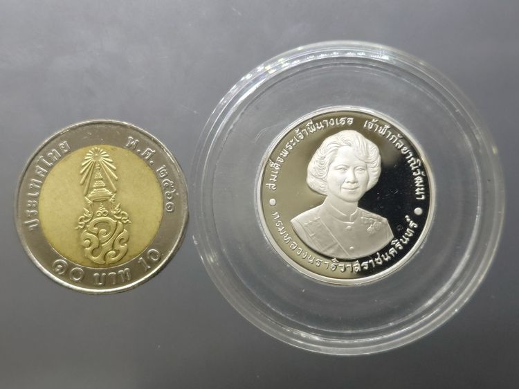 เหรียญเงินขัดเงา ฉลองพระชนมายุ 6 รอบ สมเด็จพระเจ้าพี่นางเธอ เจ้าฟ้ากัลยาณิวัฒนา พ.ศ.2550 พร้อมกล่องเดิม รูปที่ 7