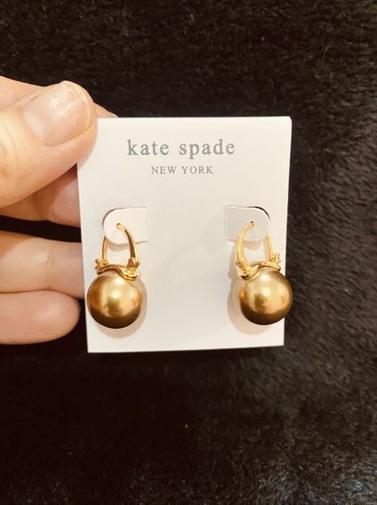 ต่างหู Kate Spade แท้ 💯 รุ่น  Rise And Shine Pearl Drop Earrings งาน Outlet  สินค้าเป็นของใหม่มือ รูปที่ 5