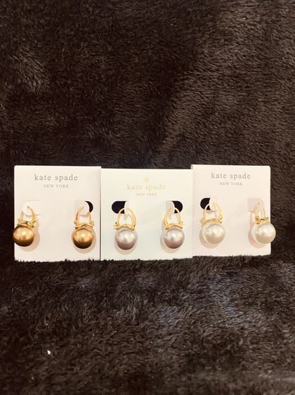ต่างหู Kate Spade แท้ 💯 รุ่น  Rise And Shine Pearl Drop Earrings งาน Outlet  สินค้าเป็นของใหม่มือ รูปที่ 2