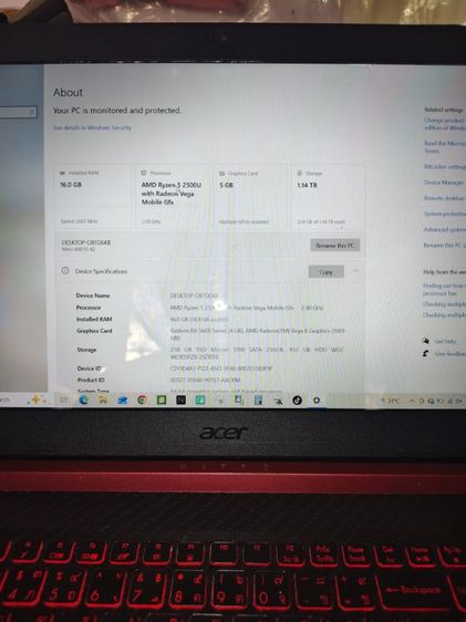 Acer nitro 5 an515-52 รูปที่ 2