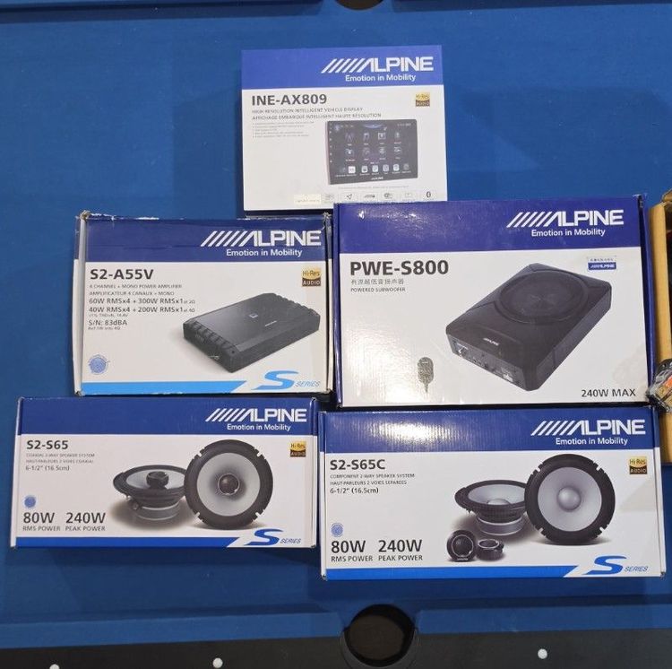 [ขาย] เครื่องเสียง Alpine S-Series ครบระบบ + จอ Android ท็อปสุด สภาพนางฟ้า