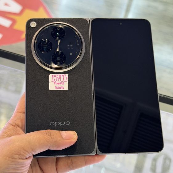 512 GB Oppo Find N3 สีดำ(Classic Black) เครื่องศูนย์ สภาพสวย จอ7.82นิ้ว แรม12รอม512 Snap8 Gen2 กล้อง64ล้าน(3ตัว)❤️❤️