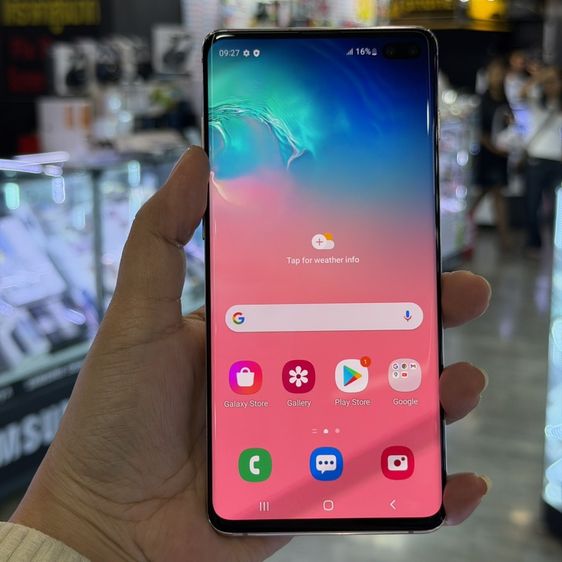 Samsung S10 Plus 12GB/1TB สีขาวเซรามิก(Ceramic White) เครื่องศูนย์ สภาพสวยมากๆ จอ6.4นิ้ว แรม12รอม1TB กล้องหลัง3ตัว🔥🔥