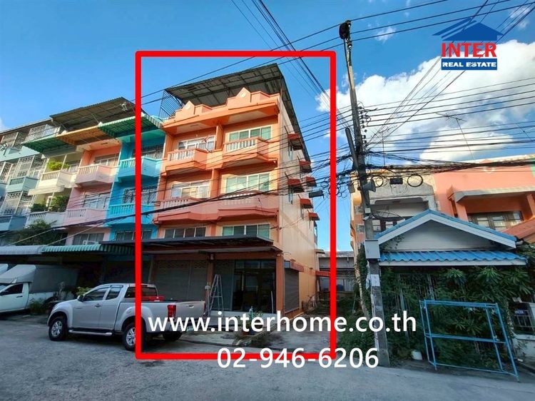 อาคารพาณิชย์ 4 ชั้น 34.2 ตร.ว. หมู่บ้านทองสถิตย์วิลล่า6 ใกล้สายไหมอเวนิว ซอยสายไหม78 ถนนสายไหม ถนนสุขาภิบาล เขตสายไหม กรุงเทพมหานคร