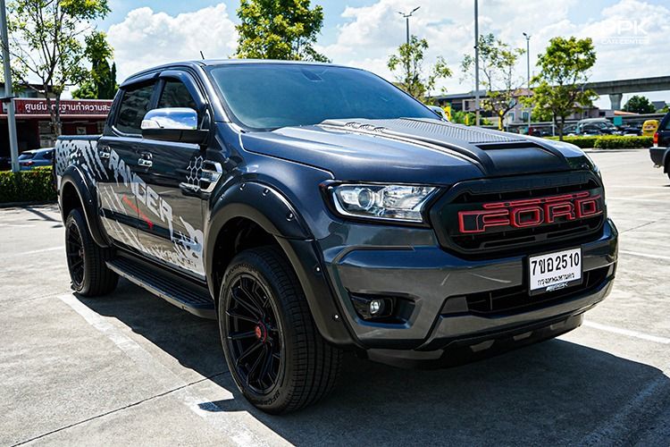 Ford Ranger 2019 2.2 Hi-Rider XLT Pickup ดีเซล ไม่ติดแก๊ส เกียร์ธรรมดา เทา รูปที่ 3