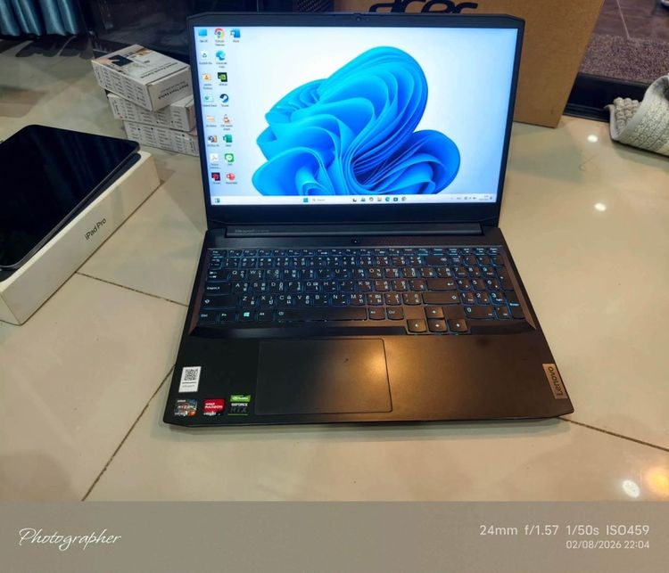Notebook Lenovo IdeaPad Gaming 3 15ACH6-82K20019TA การ์ดจอ RTX3050 Ti ทำงาน เล่นเกม อื่นๆ ลื่นมาก สอบถามได้คัฟ รูปที่ 4
